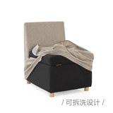 简域小户型布艺沙发 多功能实木储物单人双人沙发 家用收纳布沙发