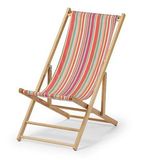 海外代购 沙滩椅户外椅子Telescope 木制休闲海滩折叠椅子 条纹色