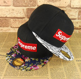 包邮hiphop棒球帽supreme嘻哈帽 superme街舞平沿帽男女潮滑板帽