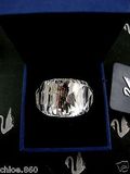 美国代购施华洛世奇水晶戒指银色简约气质手环女士精致饰品
