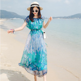 弗洛拉2016夏作品专柜正品ESPRIT女装连衣裙短袖韩版大摆型新款