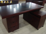 高档1.6米1.4米油漆办公桌简约现代大班台老板桌时尚侧桌办公家具
