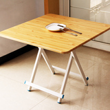 小户型收纳桌可折叠桌家用小型移动折叠餐桌多功能简易方桌饭桌子