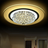 超薄LED吸顶灯 圆形卧室灯客厅灯创意现代简约房间水晶灯餐厅灯具