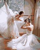 diy数字油画包邮特价 手绘情侣结婚客厅大幅装饰画40*50芭蕾舞者