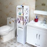 防水防霉浴室卫生间置物架马桶侧边柜卫浴用品化妆品架夹缝储物柜
