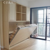 广西南宁家具定制定做隐形床壁柜床侧翻床折叠壁床多功能配件实木