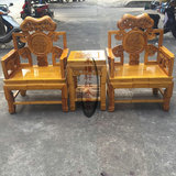 越南金丝楠木太师椅三件套实木仿古红木圈椅围椅实木太师圈椅家具