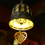 东南亚风格吊灯手工泰式吊钟灯教堂装饰大厅复古中式古典工程灯具