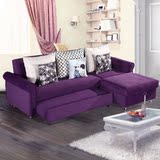 沙发床宜家实木储物转角客厅组合小户型沙发可折叠多功能布艺沙发