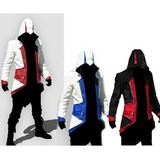 刺客信条3康纳外套夹克红色黑色款Cosplay服装男装 颜色可选