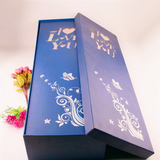 玫瑰盒 新品19 33支长方形玫瑰礼盒鲜花包装材料批发鲜花包装盒