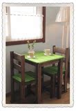 餐桌餐椅桌椅组合庭院咖啡馆厅实木可定制餐馆田园美式家具特色