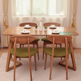 美式复古全实木餐桌家用小户型简易休闲咖啡厅酒吧餐厅个性桌椅子