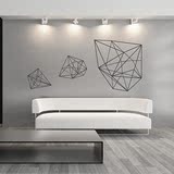 可定制大型欧式几何立体墙贴纸现代客厅电视沙发背景创意个性贴画
