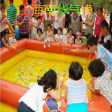 充气沙池加厚水池儿童玩具钓鱼池玩具套装决明子玩沙工具直销包邮