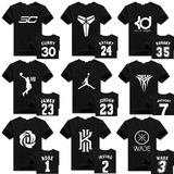 NBA篮球服短袖定制库里詹姆斯罗斯科比欧文球衣半袖队服训练服T恤