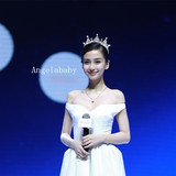 明星公主Angelababy同款珍珠韩式结婚皇冠头冠头饰婚纱配饰包邮