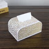 高档皮革餐巾纸抽纸盒 办公桌卧室床头柜客餐厅茶几拱弧形纸巾盒