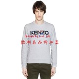 英国代购2015 KENZO男士修身套头圆领印花贴布卫衣LUI