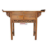 中式仿古榆木实木家具斗柜三斗双龙供桌供台神台佛桌条佛龛案