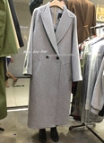 韩国 IRENE 高端大气复古修身版型茧形长款呢大衣外套