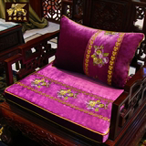 新中式古典沙发坐垫防滑红木椅垫圈椅罗汉床加厚海绵实木坐垫定做