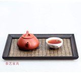 实木小长方形茶盘特色茶台茶托杯垫竹编手工板木茶托盘茶海功夫茶