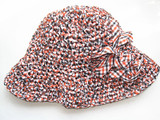 百变造型---新款纯手工布条编织太阳帽、随意改变帽型--中帽 大帽