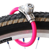 ULAC优力自行车锁钢丝/钢缆锁马蹄锁环形锁死飞车锁骑行配件A-1C