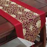 中式高档桌旗北欧式长条餐桌布中国风红木家具茶几布艺电视柜盖布