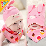 包邮韩国新生儿婴儿帽子夏秋冬季天0-3-6-8个月纯棉男女童宝宝帽