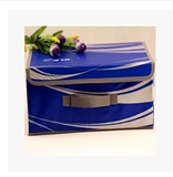 宝洁赠品海飞丝大容量收纳盒无纺布收纳箱可折叠收纳盒蓝色收纳箱