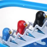 模型电动车小车玩具车电动汽车双人企鹅音乐楼梯滑梯益智轨道电动