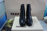 SKAP专柜代购 2015秋冬欧美时尚短靴中跟靴牛皮女鞋女靴10512052