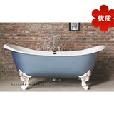 进口材料1.7-1.8米高档铸铁搪瓷红色蓝色浴缸北京地区包安装