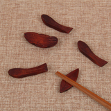 日式和风 原木筷子架 楠木实木筷子托 小鱼筷托筷枕筷架 天然生漆
