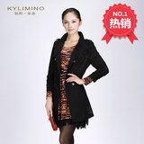 凯莉米洛 春季新款女式风衣中长款系带修身欧美外套KF37012-1