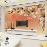 热卖3d立体现代简约无缝壁画欧式客厅电视背景墙壁纸温馨卧室影视