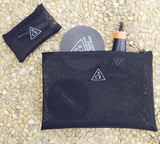 韩国3ce 化妆包包邮 手拿包 小包 网状 透明 收纳包 女 化妆袋