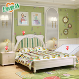 韩式床田园床欧式床儿童床公主床 1.5 1.8米单双人床卧室套房家具