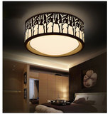 简约LED主卧室灯温馨浪漫圆形吸顶灯书房创意餐厅灯遥控调光灯具