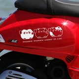 搞笑车贴装饰用品摩托车贴纸三猫旺财电瓶动女式踏板龟王个性创意