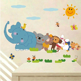 动物幼儿园墙贴卡通动漫卧室特大教室布置儿童房装饰贴纸墙上贴画