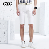 GXG[特惠]夏装热卖 男士时尚潮流斯文微弹白色牛仔短裤#32125171
