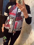 2015秋冬新韩国大黄鸭pancoat棒球服女款太空棉加毛圈棉卫衣加厚