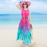 韩国泰国海边度假必备女装大码波西米亚长裙海滩裙沙滩裙性感胖mm