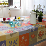 瑞典Ekelund爱蔻莱 田园风格桌布台布 欧式提花格子餐桌布艺定制