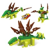 乐高拼插积木玩具恐龙霸王龙变形机器人拼装益智玩具男孩8-10岁