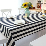 清爽蓝白色台布餐桌布茶几布防尘罩椅套套装接受 黑红白入/定制